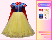 Snow White Inspired Girls Princess Dress