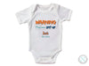 Custom Name And Date Long Sleeve Baby Bodysuit for Boy with "Warning May Cause Split-Up"