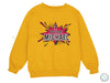 a yellow sweatshirt with the words awesome michael on it