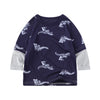 Boys Long Sleeve Dinosaur Print Blue