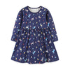 Magical Steed Print Dress        (Blue)