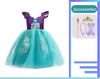 Princess Ariel Mermaid Inspired Girls Dress Costume Cosplay