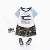 AIRPLANE THEME T-SHIRT & SHORTS SET - SkipStars