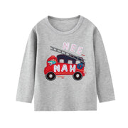 SkipStars 3D Fire Truck Animated Top,Grey