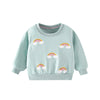 Long-Sleeve Rainbow Pattern Girls Sweatshirt