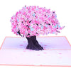 Personalized 3D Pop-Up Cherry Blossom Tree & Birds Greeting Card - Handmade Card for Thinking of You, Congrats, Birthdays Thank You Message