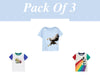 Boys Cotton T-shirts Summer Tees & Tops for Baby Boys Eagle, Fun Design |Toddler Boy Shirt kid Clothing Gift for Boys Pack of 3